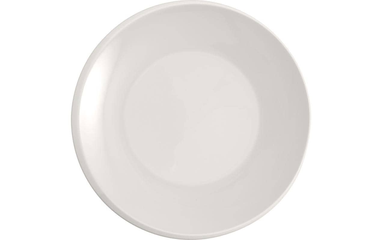 Villeroy & Boch New Moon Speiseteller – Ø 27,0 cm, Porzellan, Weiss, Spülmaschinenfest, 6 Stück