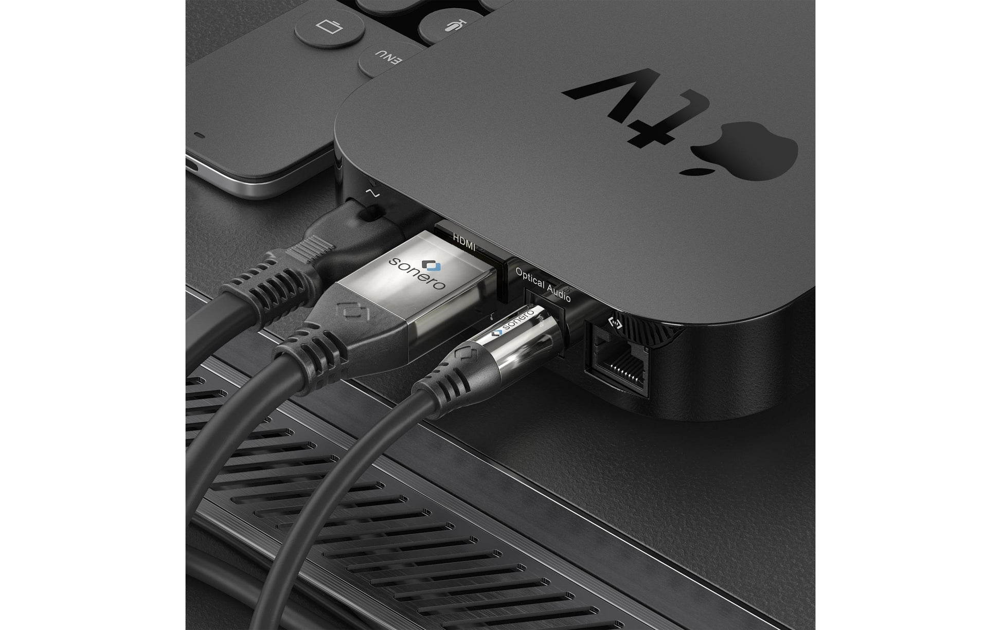 Sonero Toslink-Kabel (optisch) – Toslink Stecker–Stecker – 3 m, vergoldete Stecker