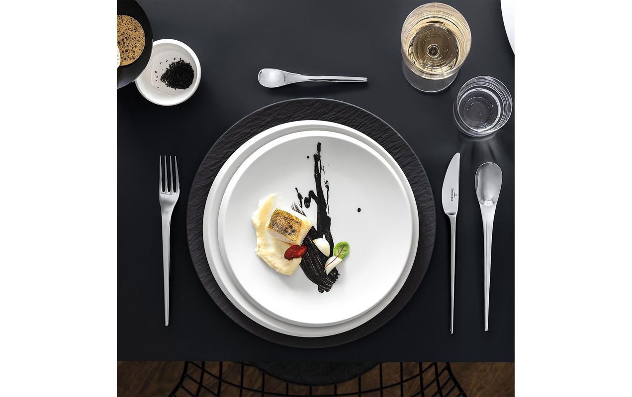 Villeroy & Boch New Moon Tafelbesteck – Edelstahl 18/10, Silber, spülmaschinenfest, 24 Stk.