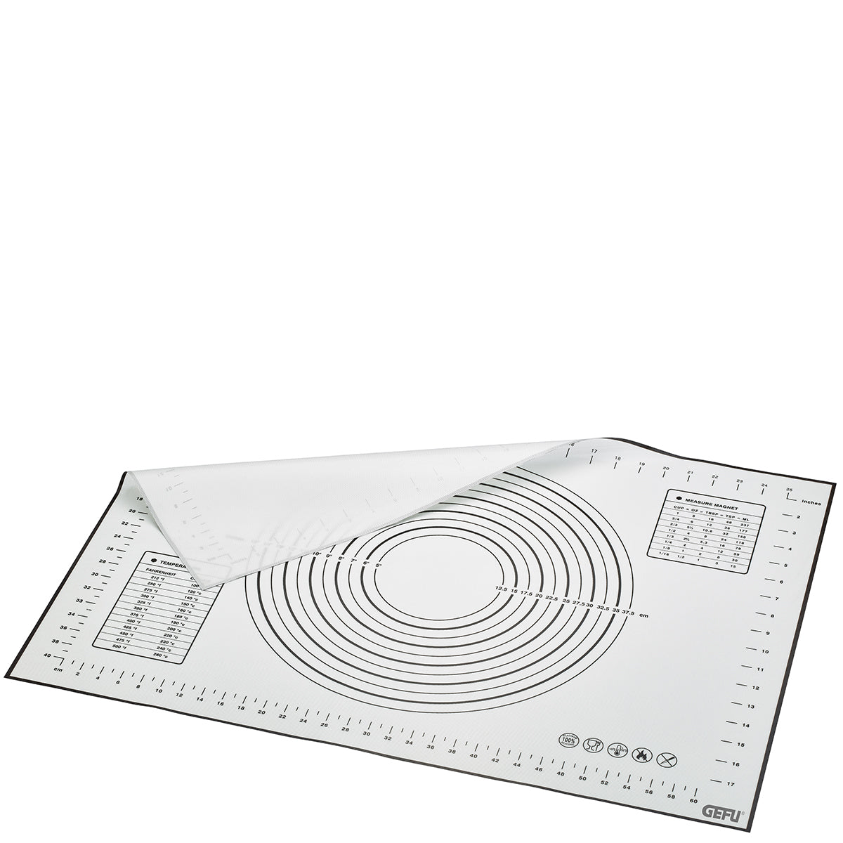 GEFU Backmatte 50 × 70 × 0.0 cm, Silikon, Weiss
