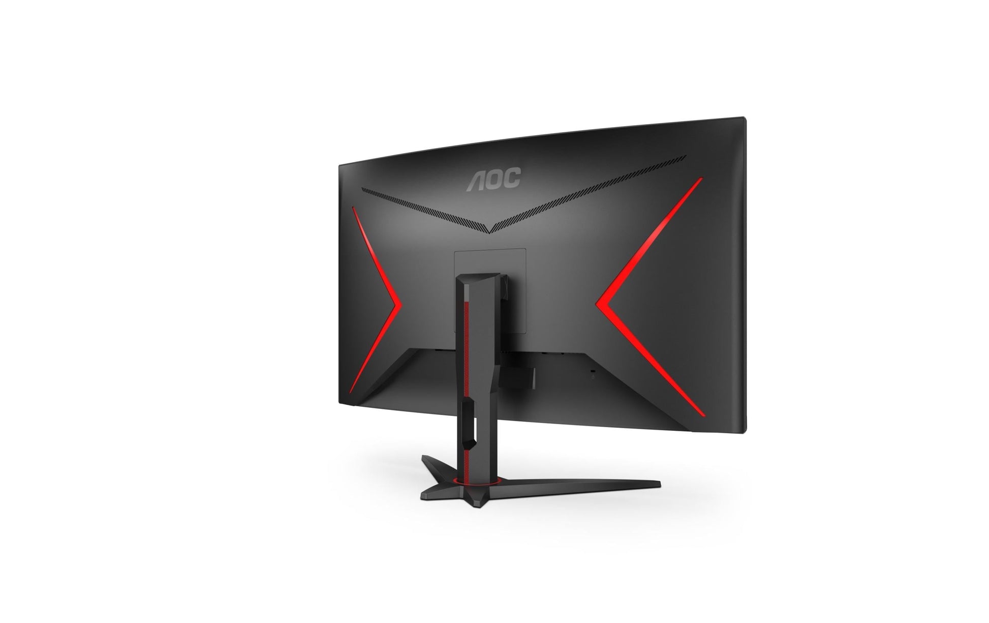 AOC C32G2ZE/BK – Monitor, 31,5", VA, 240 Hz, 300 cd/m², Gebogen, FreeSync, VESA 100 × 100, Rot