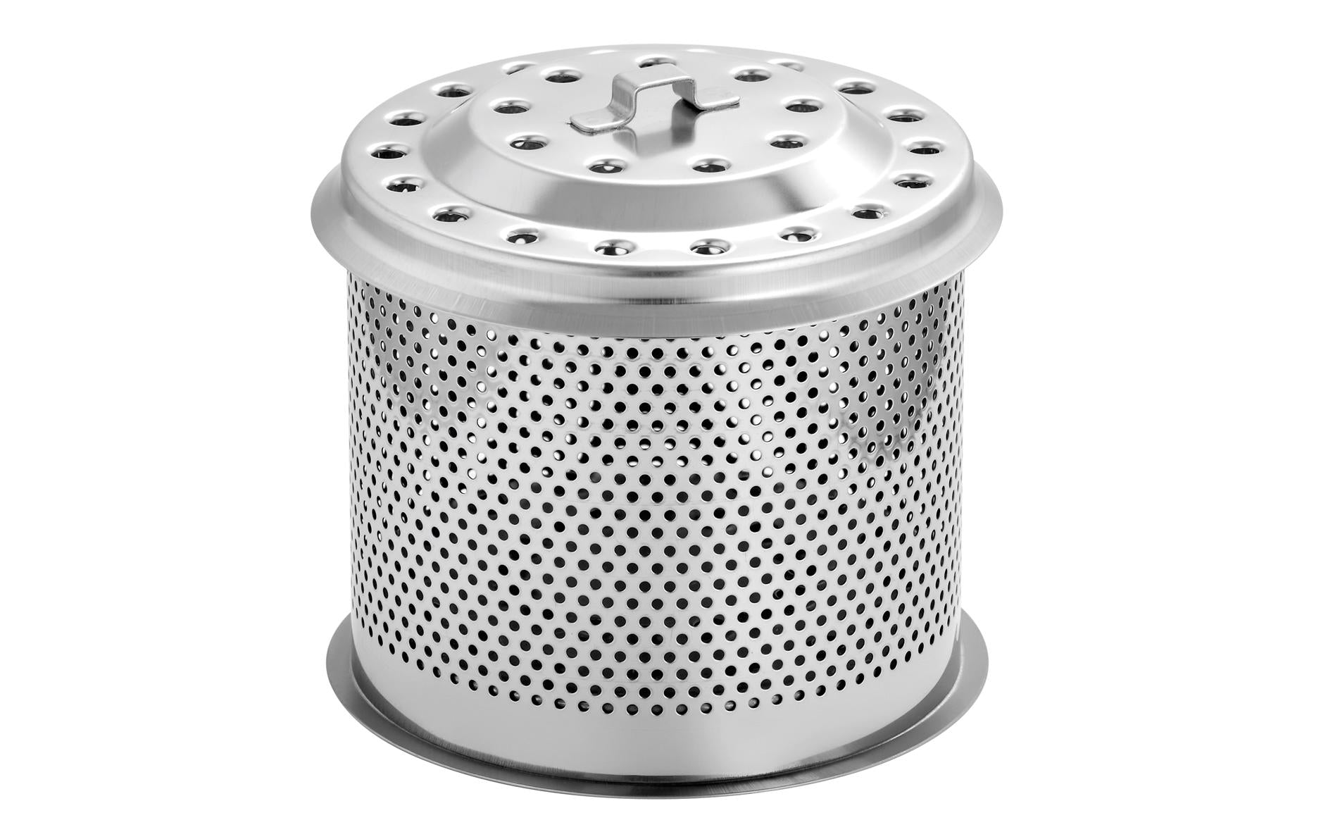Lotusgrill Kohlebehälter – Edelstahl, Silber
