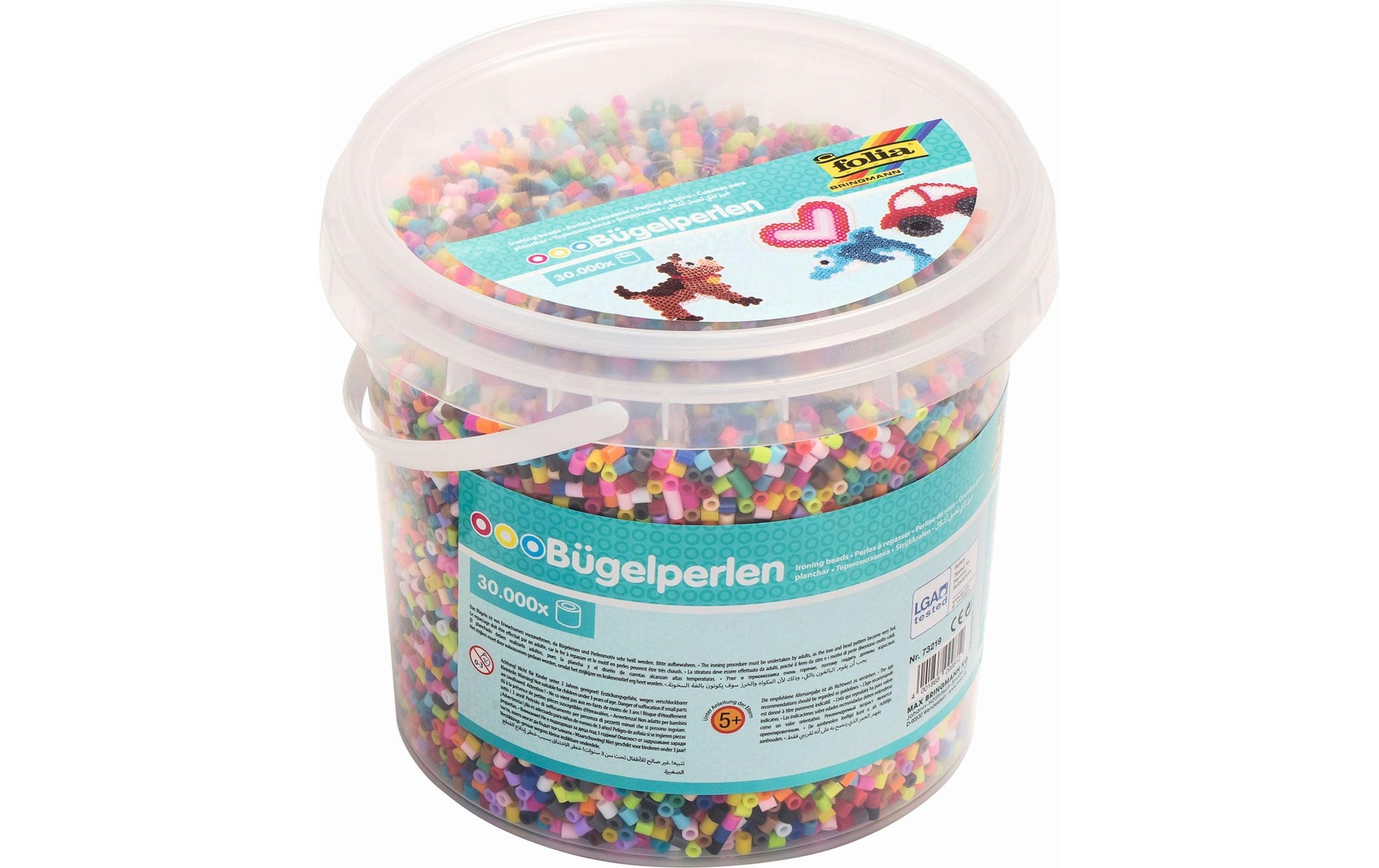 Folia Bügelperlen, Midi, Mehrfarbig, 30'000 Stk.