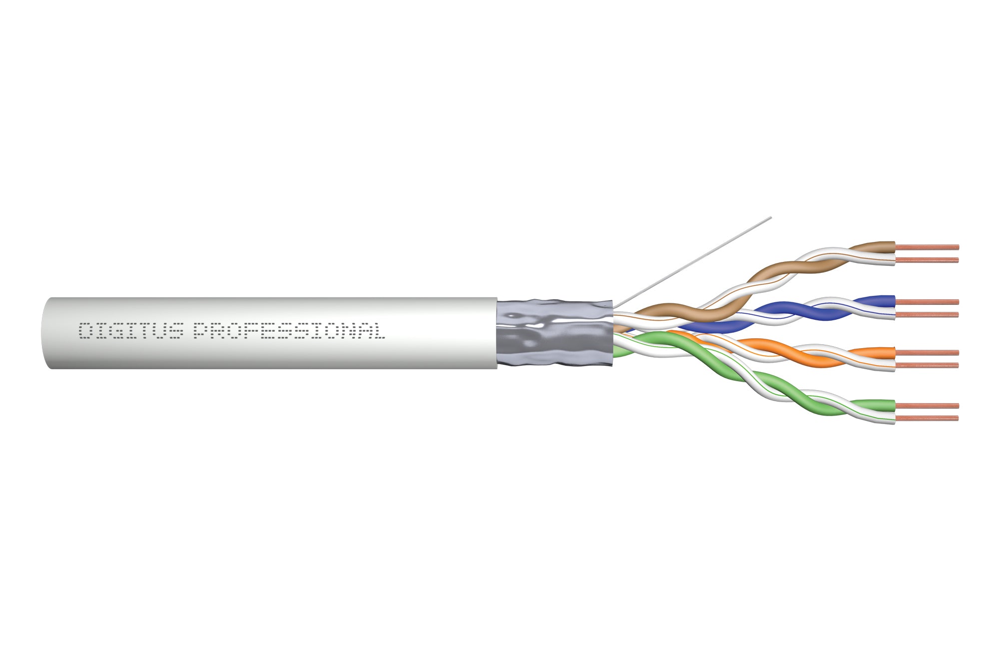 Digitus CAT 5E Installationskabel – Grau, geschirmt