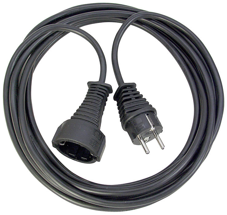 Brennenstuhl Verlängerungskabel – Schuko (Typ E/F)–Schuko (Typ E/F), 10 m, 1,5 mm², schwarz