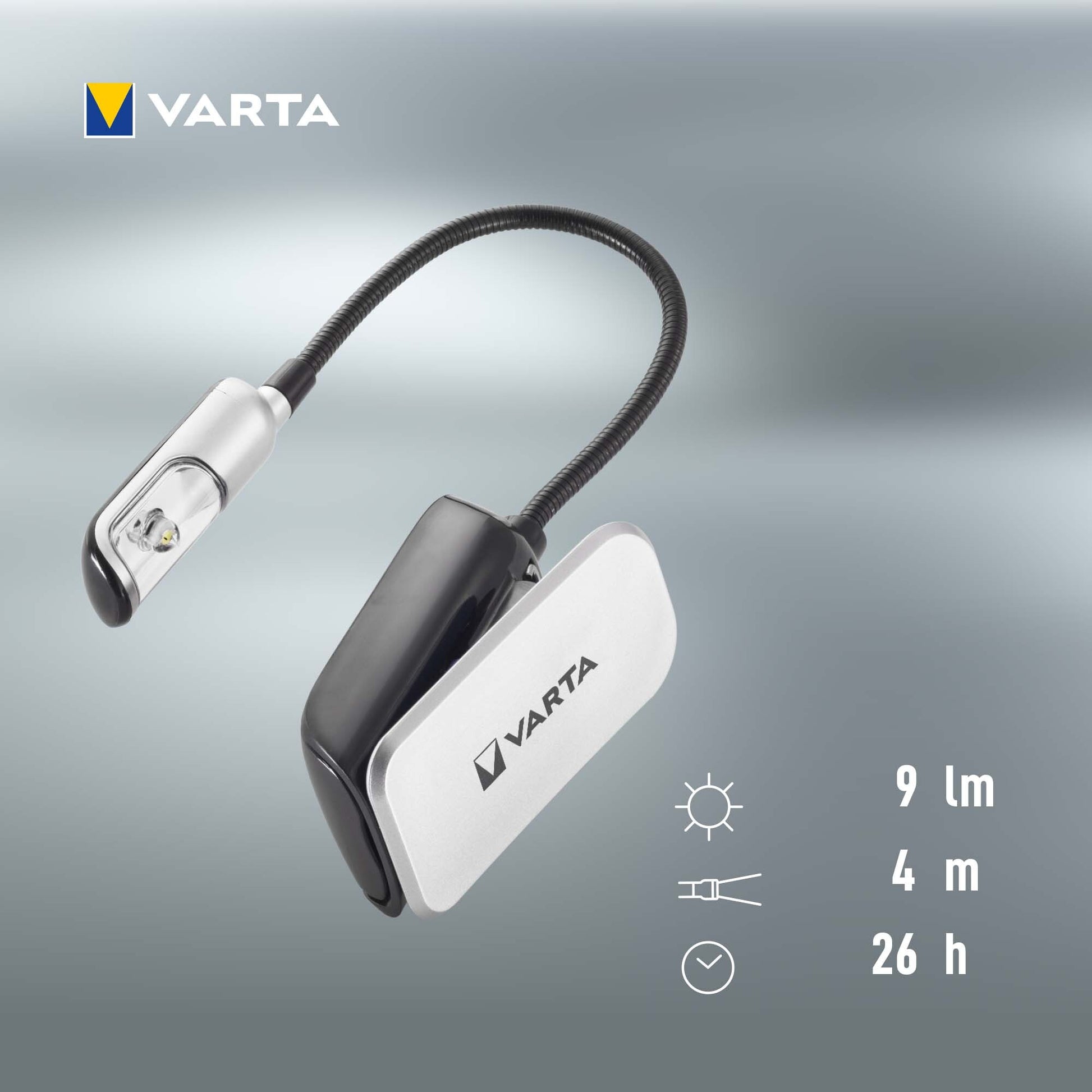 Varta Taschenlampe 16618 – 9 lm, 7,5 m, CR2032 (2×) – Schwarz