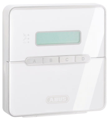ABUS Terxon LCD-Bedienteil – IP54, Netzbetrieb, kabelgebunden, weiss