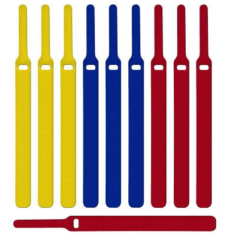 Label-the-cable Klett-Kabelbinder – 16 mm × 0,17 m – Mehrfarbig – 10 Stück