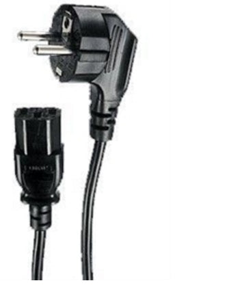 TERRA Netzkabel – Schuko (Typ E/F) – IEC C13, 1,8 m, Schwarz