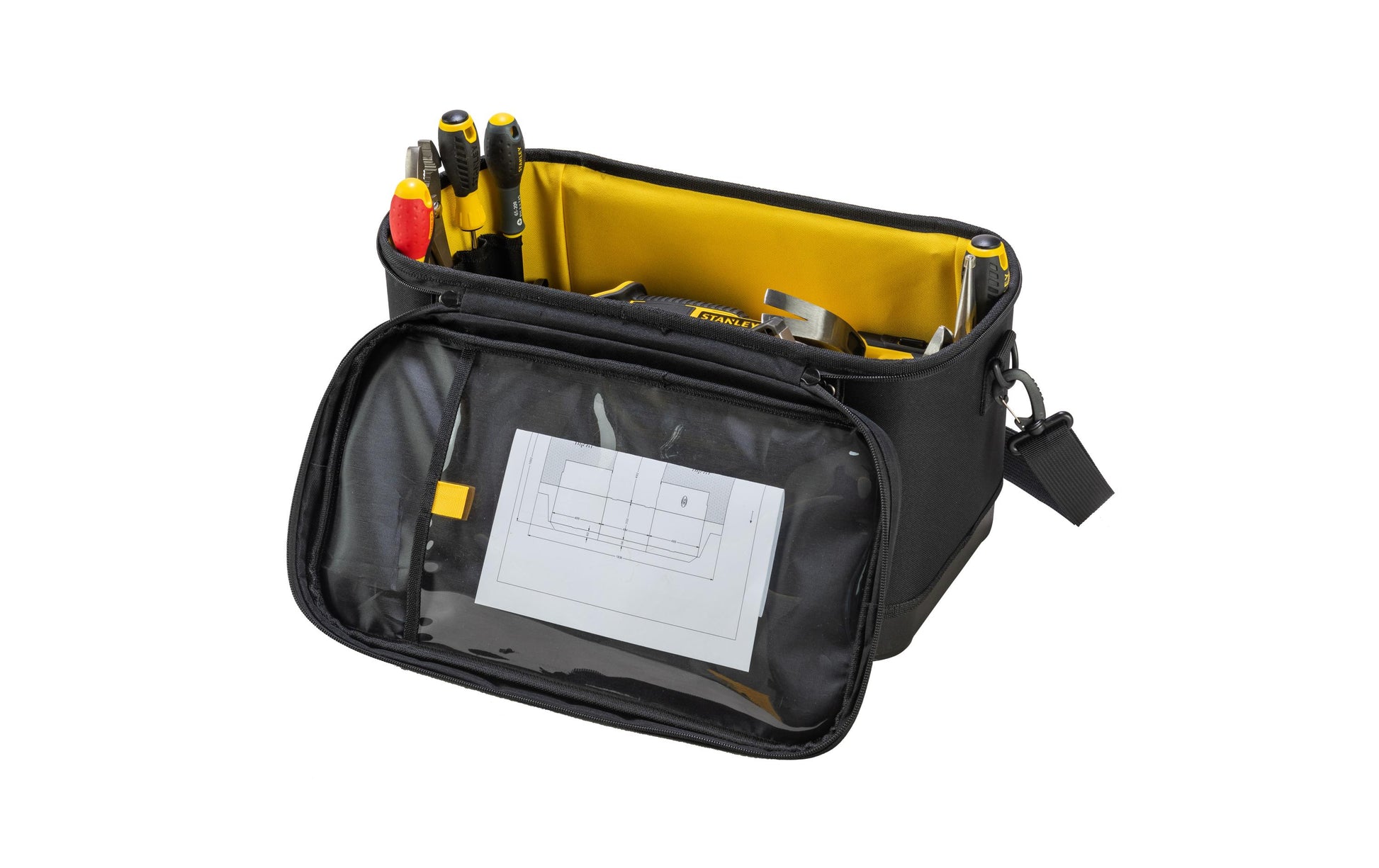 Stanley Werkzeugtasche 1-96-193, 251 × 447 × 262 mm, Kunststoff (Nylon), Schwarz, wasserfest, mit Griff