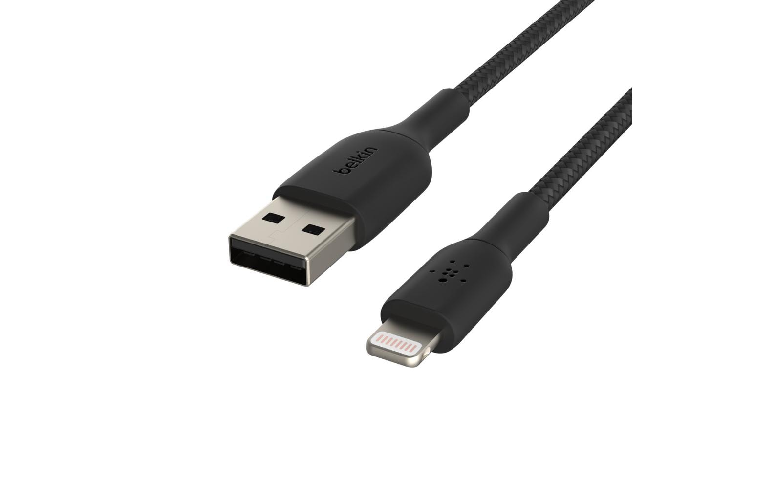 Belkin USB auf Lightning Kabel, 0,15 m, Schwarz, MFi-zertifiziert