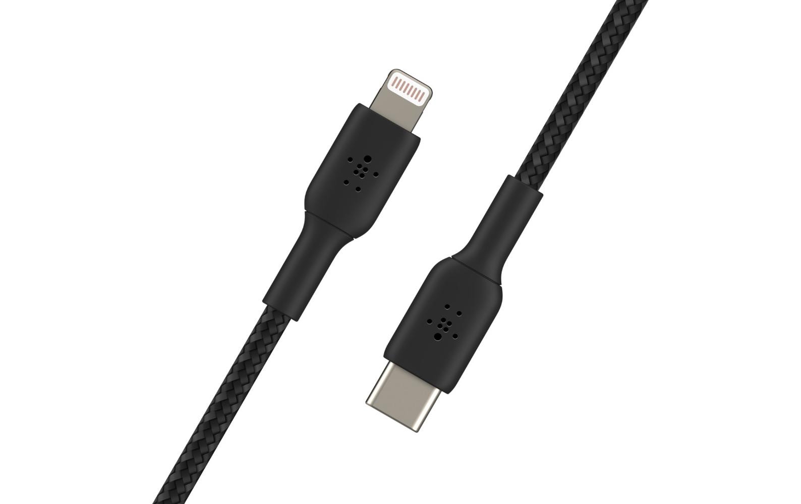 Belkin USB-C auf Lightning Kabel, 2 m, Schwarz, MFi-zertifiziert