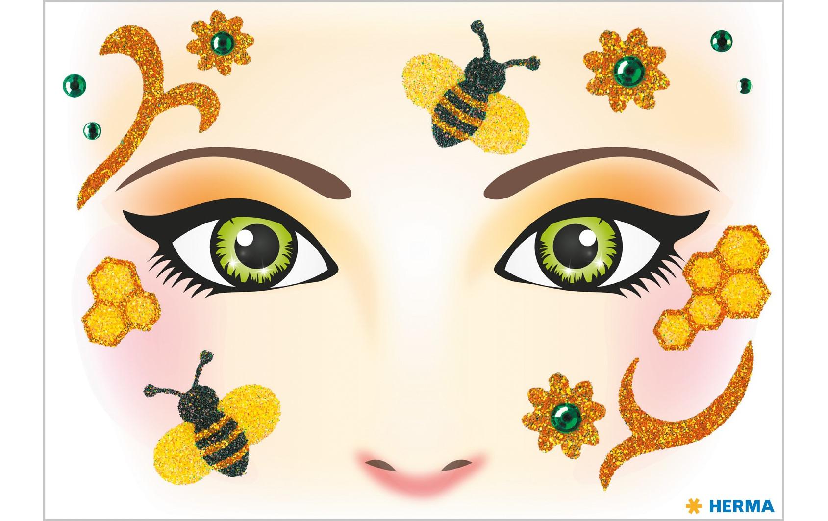 HERMA Face-Art Sticker Biene – Beige – 1 Stk