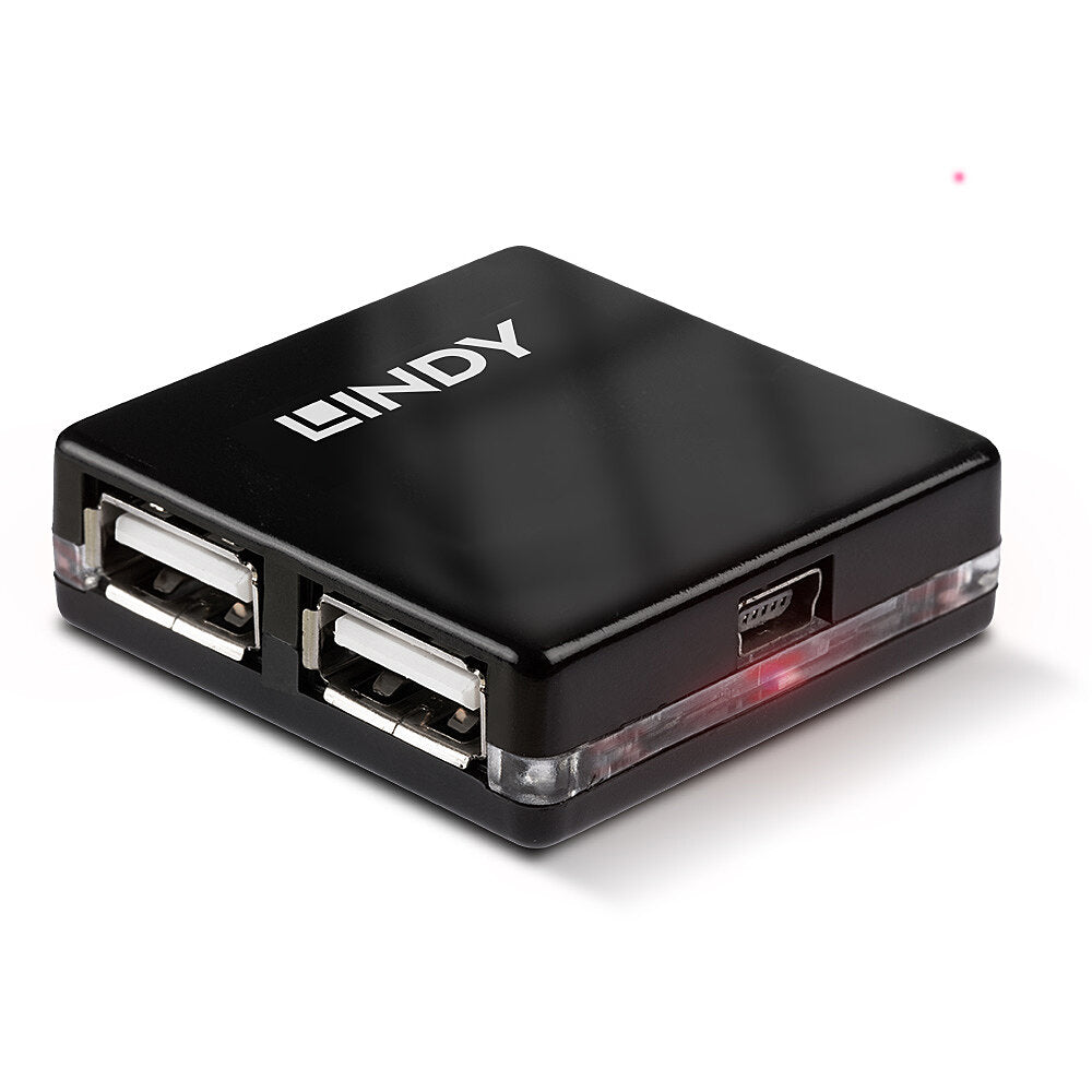 Lindy 42742 USB-Hub – USB 2.0, 4× USB-A