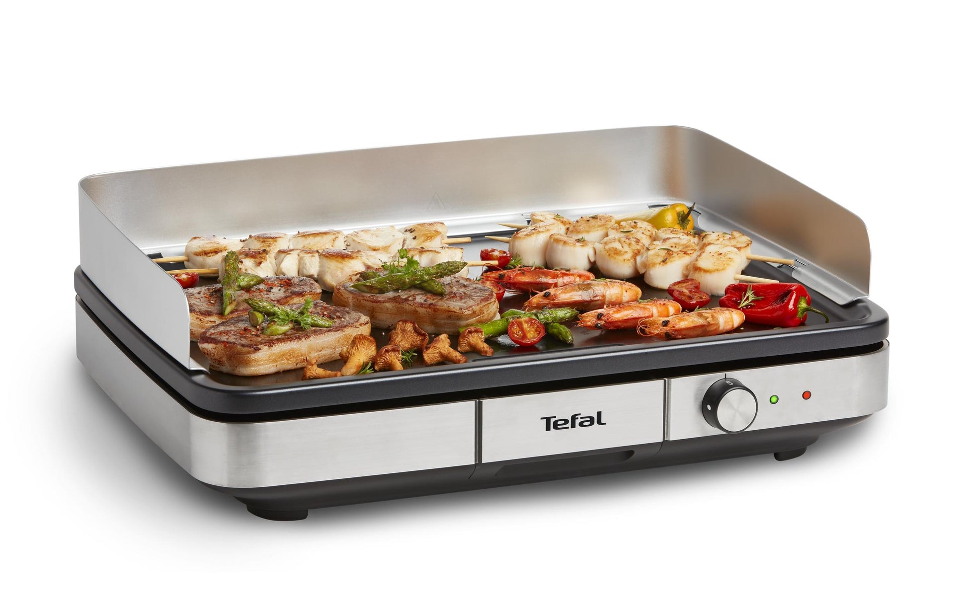 Tefal Grill Maxi Plancha – 47×33 cm Kochfläche, 2300 W – Schwarz/Edelstahl