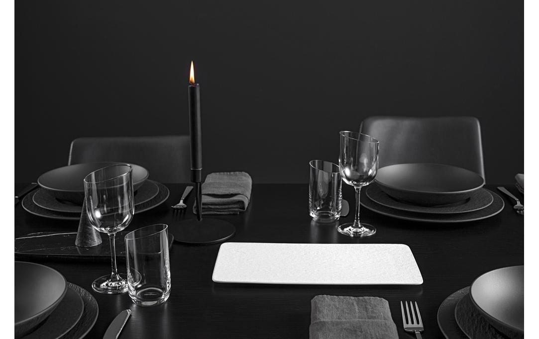 Villeroy & Boch Servierplatte – 35,0 × 18,0 × 1,0 cm, Porzellan, Weiss, spülmaschinenfest
