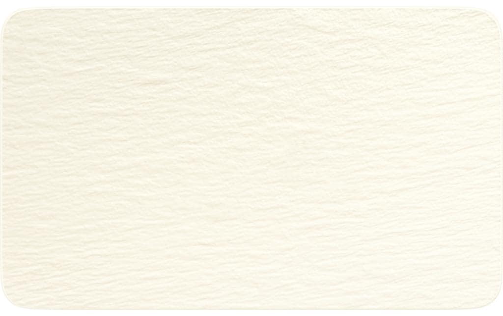 Villeroy & Boch Schieferplatte Rock Blanc – 28,0 × 17,0 × 1,0 cm, Porzellan, Weiss, spülmaschinenfest