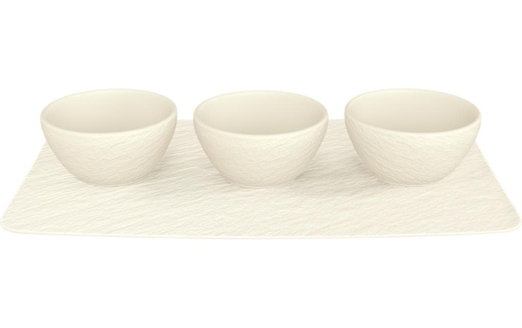 Villeroy & Boch Manufac. Dipschälchen – Porzellan, Weiss, Mikrowellenfest, Spülmaschinenfest, 4 Stück