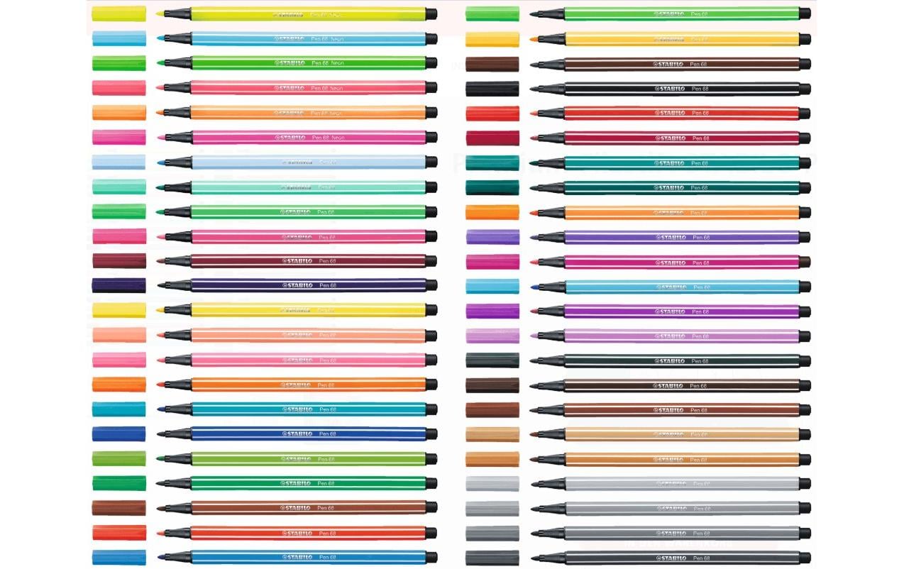 STABILO Filzstift Pen 68, Strichbreite 1 mm, 1 Stk.