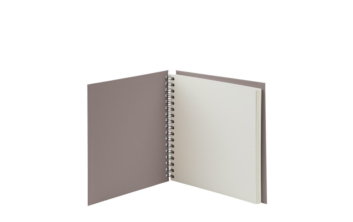 Rössler Soho – Fotobuch, Spiralbindung, 60 Seiten, Off-White, 23 × 23 cm, Karton, Grau
