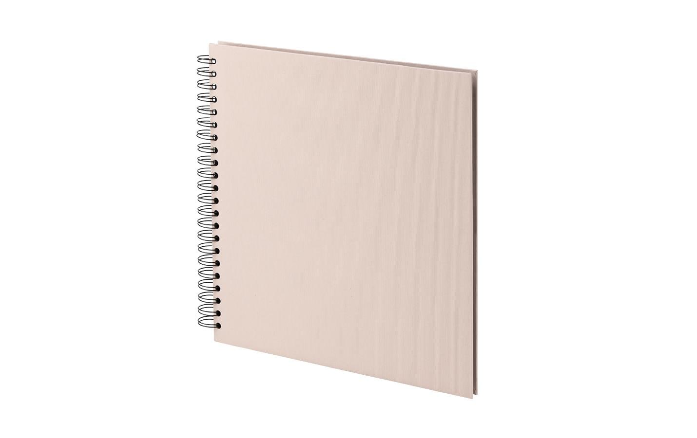Rössler Fotobuch, Spiralbindung, 60 schwarze Seiten, 29 × 29 cm, Karton, Altrosa