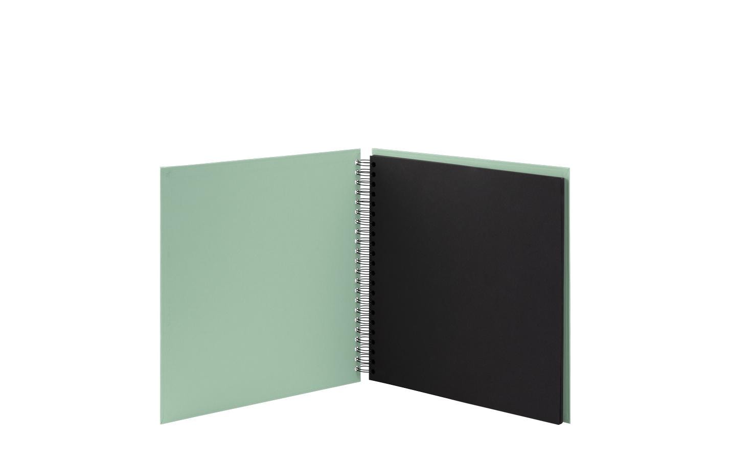 Rössler Soho – Fotobuch, Spiralbindung, 60 schwarze Seiten, 31,5 × 30 cm, Karton, Mint