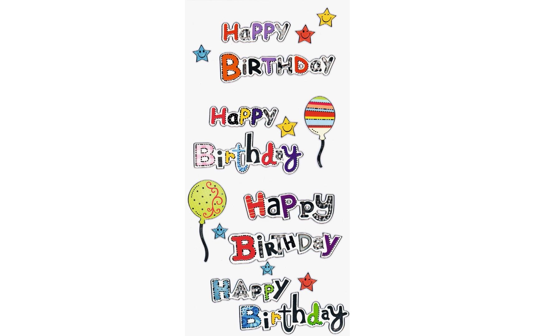 Rössler Sticker – Kleeblätter, Geburtstag, Mehrfarbig