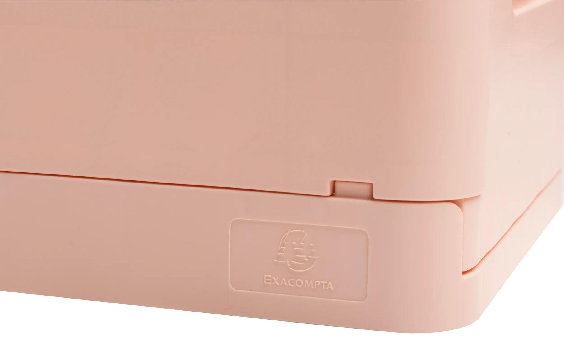 Exacompta Aufbewahrungsbox B 276 × H 120 × T 188 mm – für A5+, mit Tragegriff, stapelbar, Nude, PP