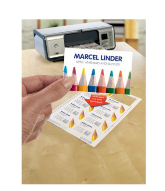 Avery Visitenkarten, 85 × 54 mm – A4, 10 pro Blatt – 100 Karten – FSC-zertifiziert, beidseitig bedruckbar