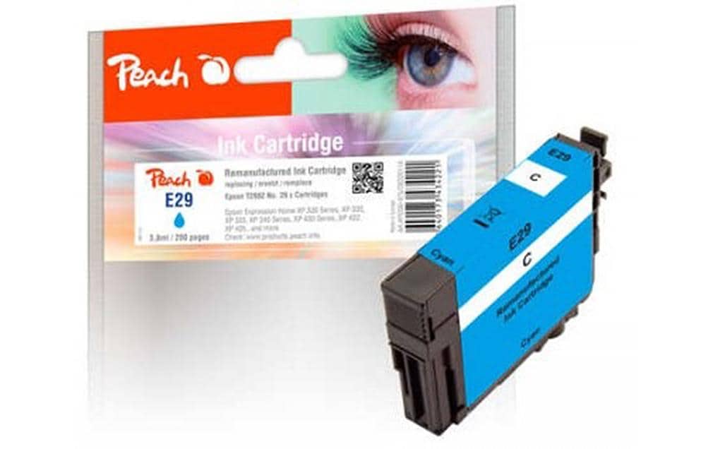 Peach T2982 Cyan Tintenpatrone (Kompatibel) – 200 Seiten – für Epson Expression Home XP-235/XP-240/XP-245 …
