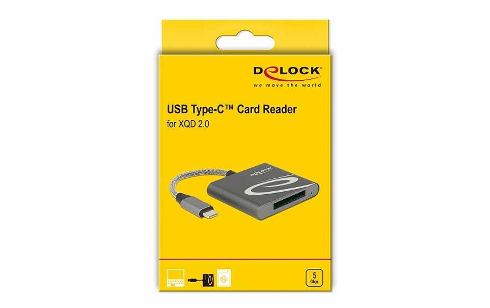 DeLOCK 91746 – Kartenleser USB Type-C, 5 Gbit/s, für CFast 2.0/XQD