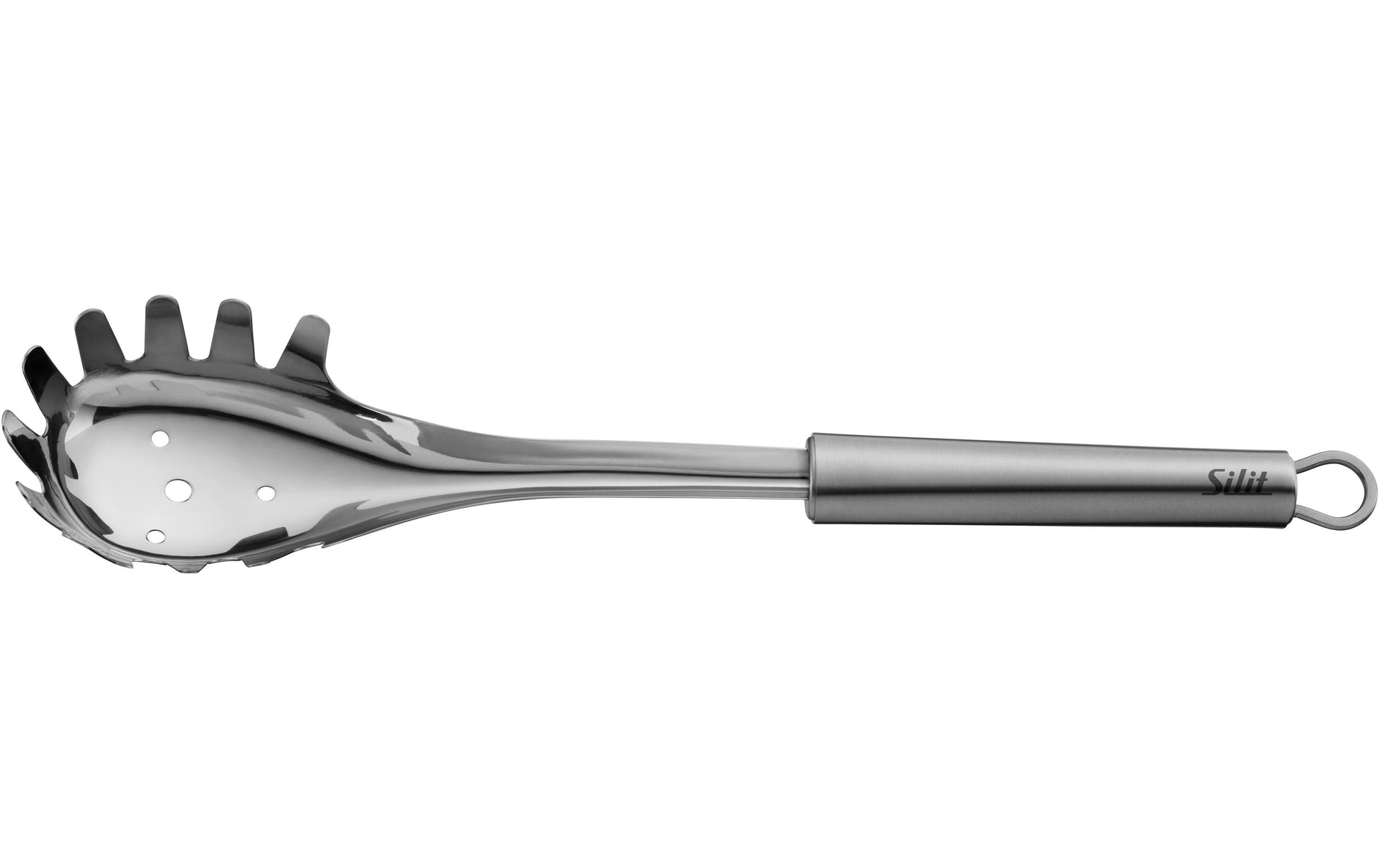 Silit Classic Line – Spaghettilöffel 32 cm, Edelstahl, Aufhängering, spülmaschinenfest