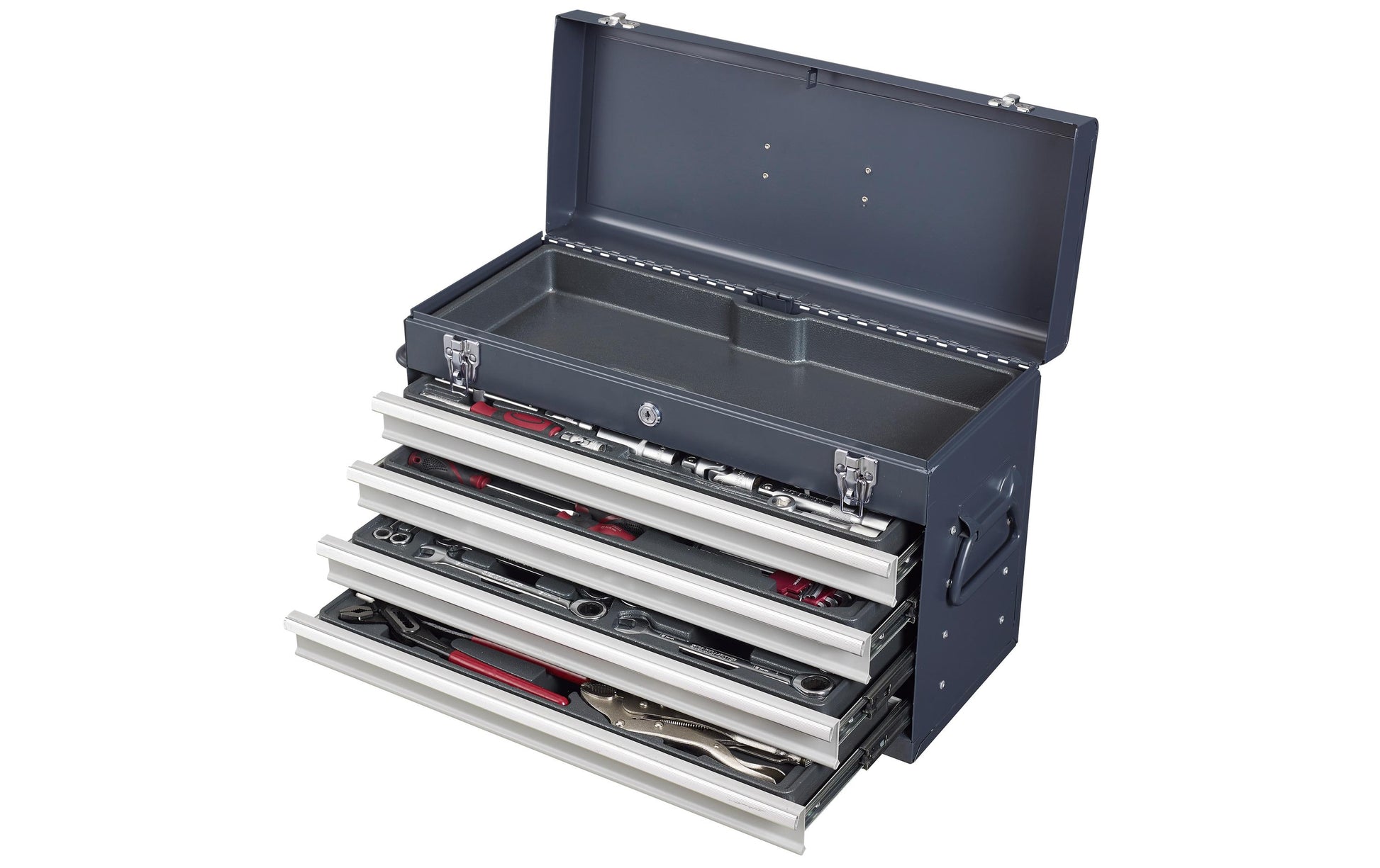 Kraftwerk Werkzeugkiste Basic 1/4+1/2 – Werkzeug-Set, 53,3 cm