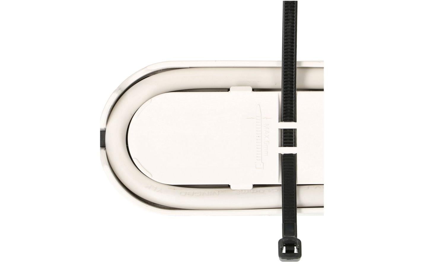 Max Hauri AG Max Hauri Design Line Steckdosenleiste, 6×T13, mit Schalter, 2,2 m, Eingang T13 – weiss