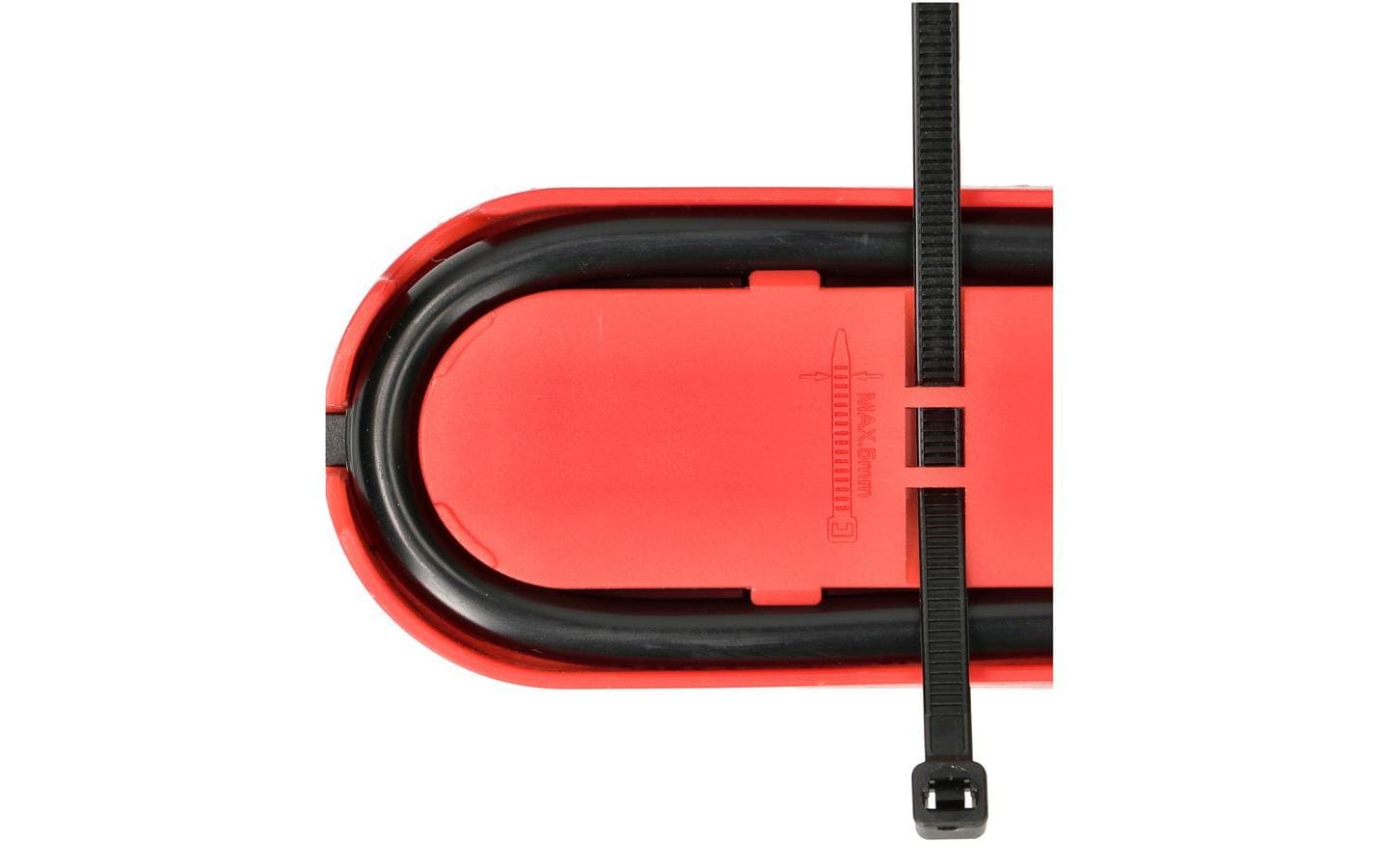 Max Hauri AG Max Hauri Design Line Steckdosenleiste – 5×T13, 2×USB (A+C), mit Schalter, 2,2 m, Überstromschutz – Rot