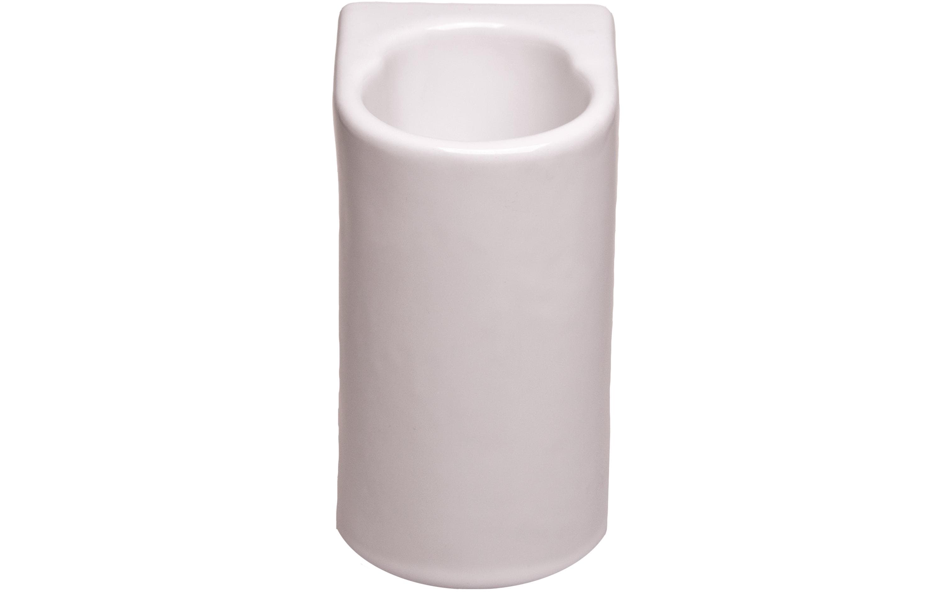 Edi clean WC-Bürstenset – Keramik, Weiss, H 20,5 cm, Ø 11,6 cm