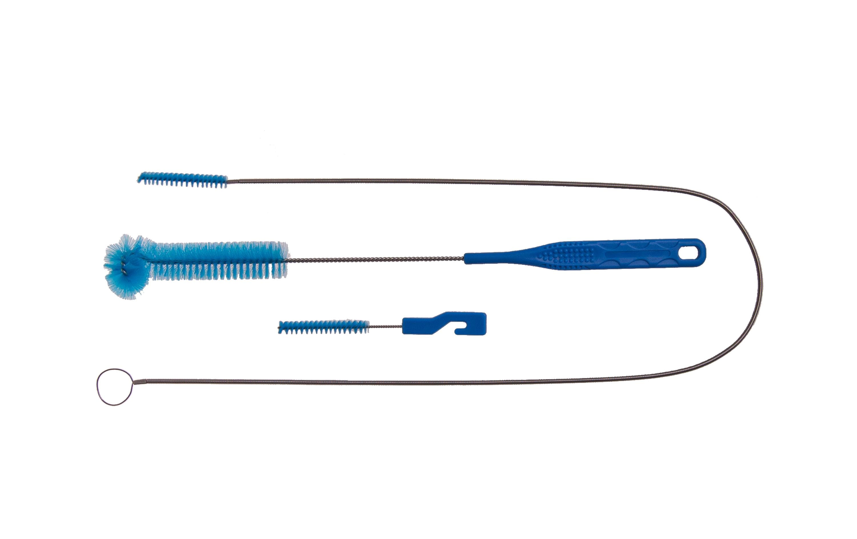 Edi clean Ablaufreinigungs-Set – Nylon, blau, für Waschbecken, 3-teilig