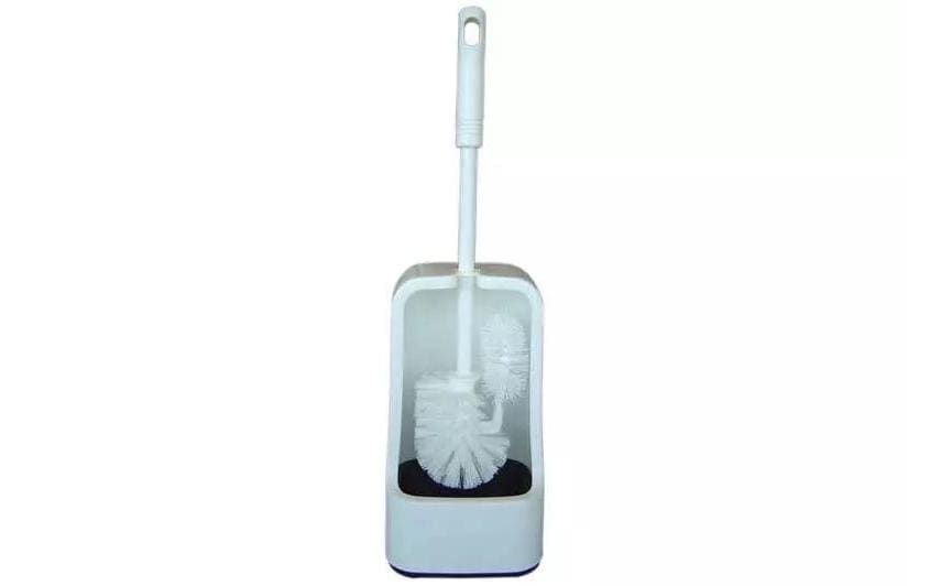 Edi clean WC-Bürstenset – Polypropylen, Weiss, mit Randreiniger
