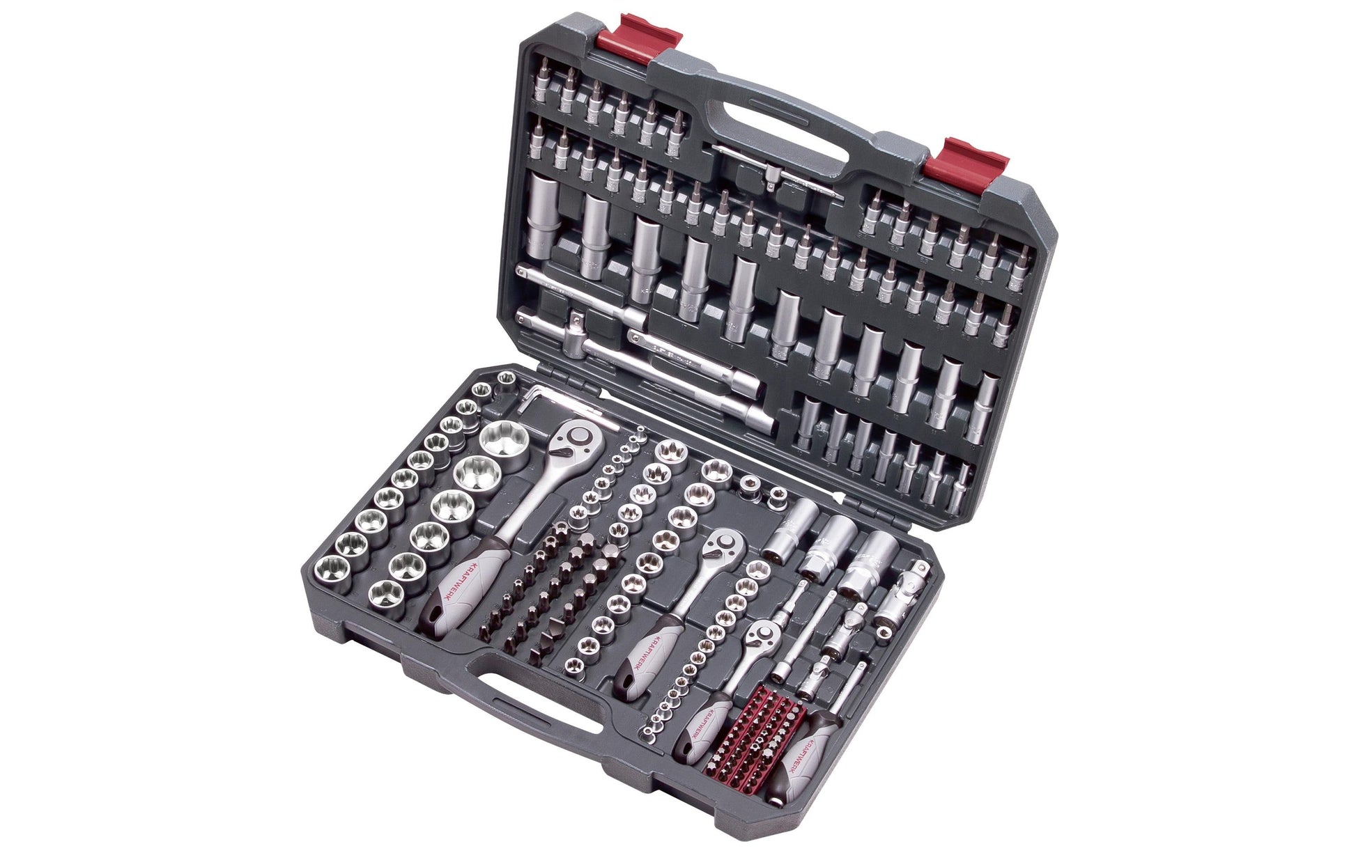 Kraftwerk Steckschlüssel-Set – Antrieb 1/2" + 1/4" – 204.104.800