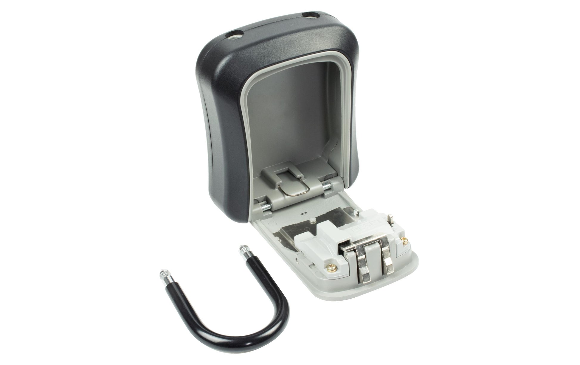 BURG-WÄCHTER Key Safe 50 SB – Schlüsseltresor, Zahlenschloss, wetterfest, 95 × 45 × 178 mm, Grau