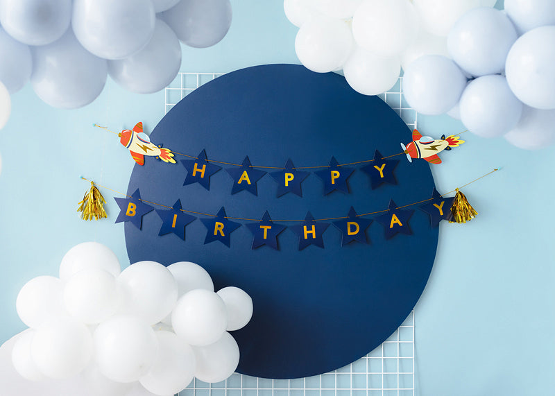 PartyDeco Girlande Fahrzeuge – Mehrfarbig – Papier – 1 Stk