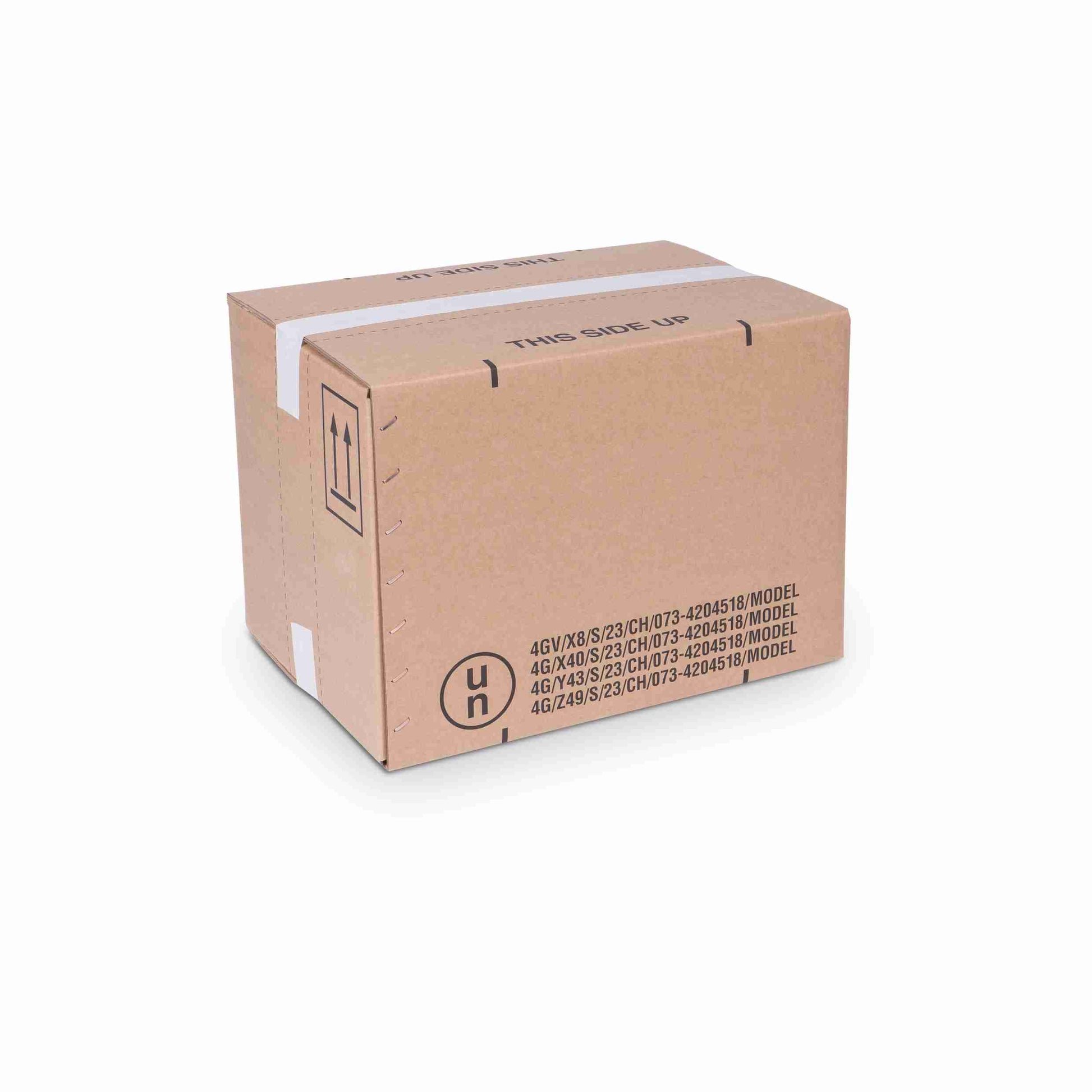 Model Gefahrgutbox UN40/49 – 430 × 310 × 300 mm, braun, max. 40 kg, BC-Welle – 1 Stk., ab 20 Stk.