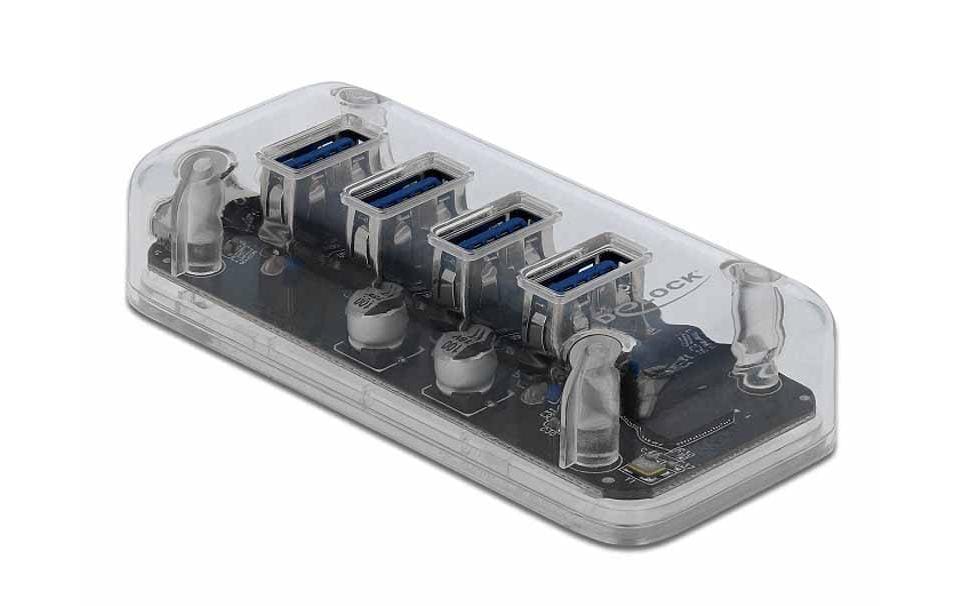 DeLOCK 64087 USB-Hub – USB 3.0, 4× USB-A