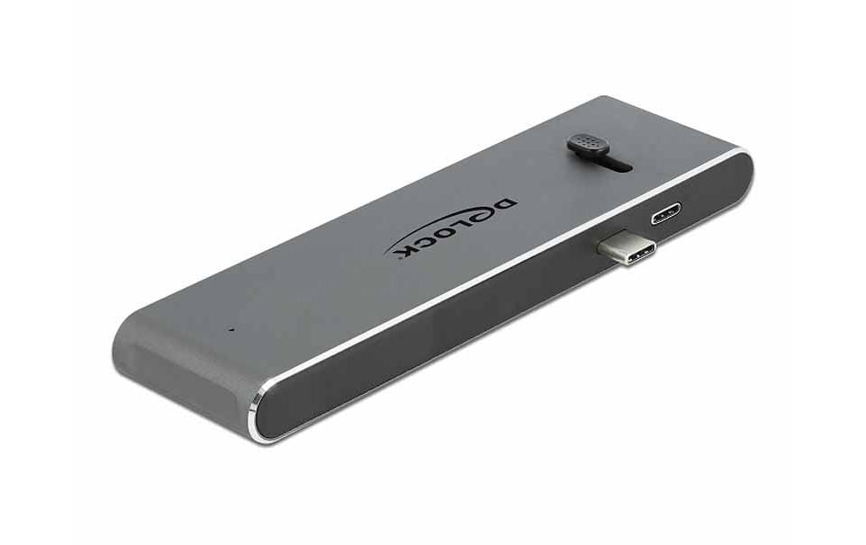 DeLOCK Dockingstation – USB-C, 1× HDMI, 2× USB-A, 2× USB-C, SD/microSD, für Windows/Mac/Android