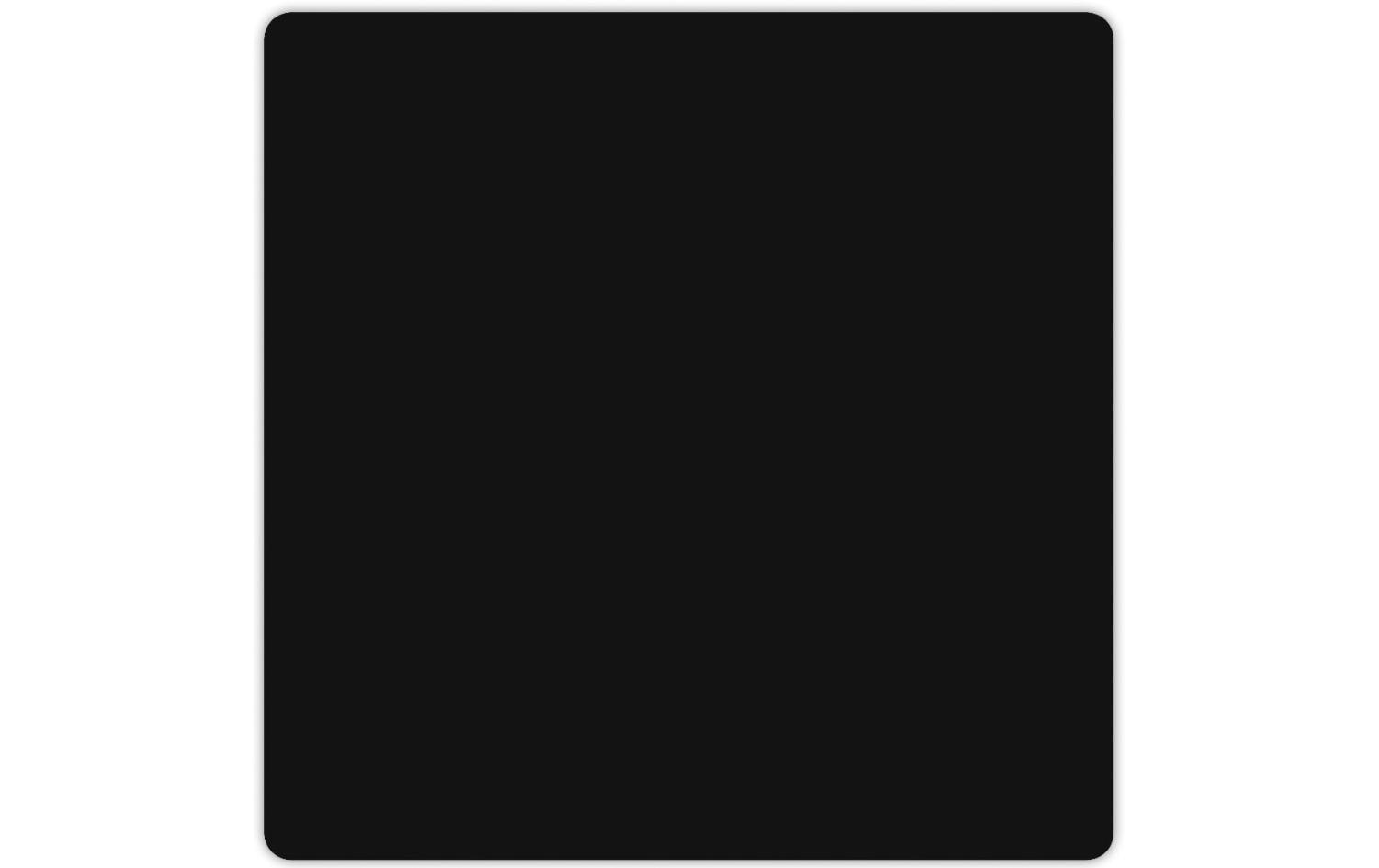 URSUS Zeichenkacheln – 9 × 9 cm – 290 g/m² – 25 Kacheln – Schwarz