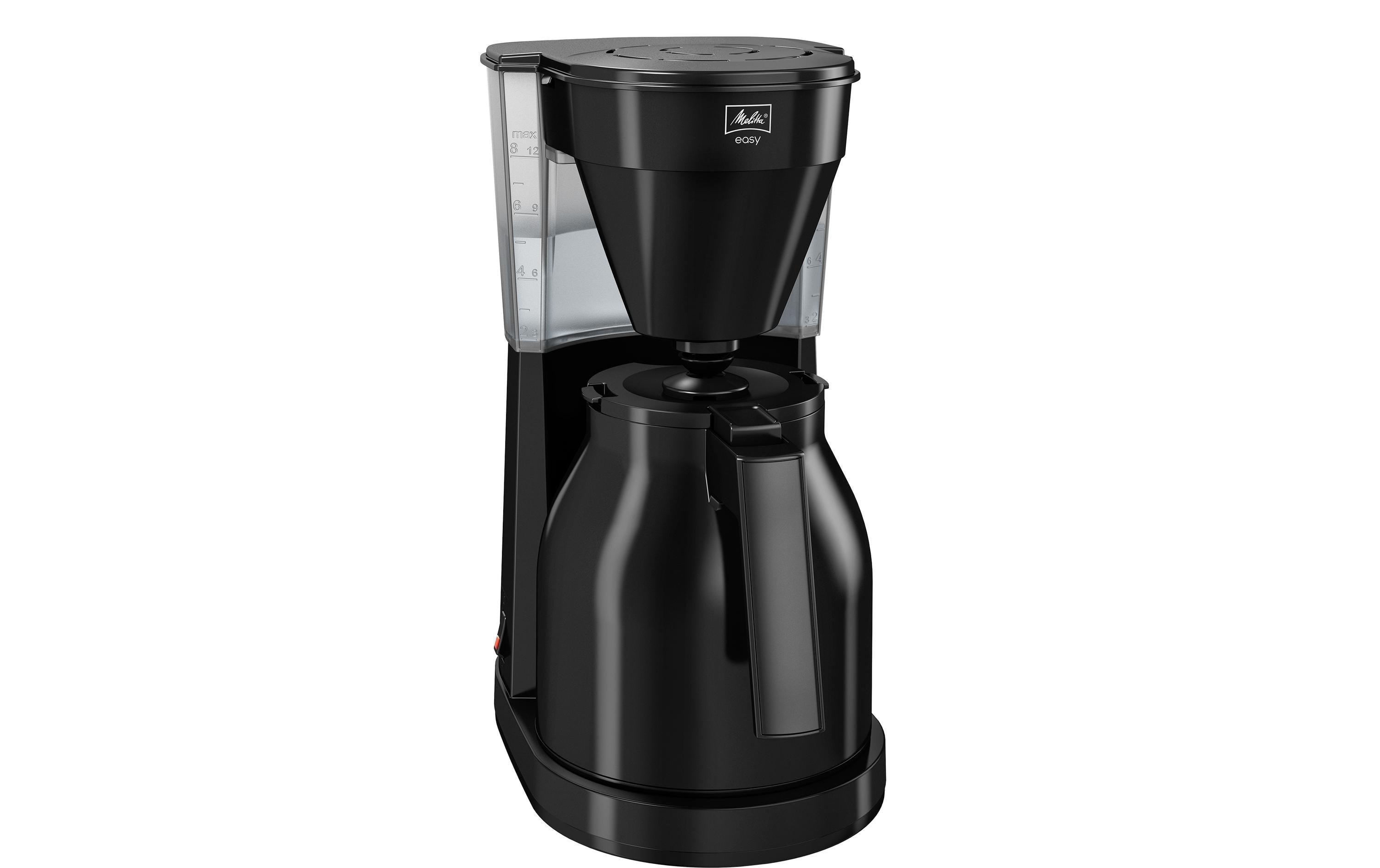 Melitta Easy Therm Filterkaffeemaschine – 8 Tassen, 1 l, Schwarz