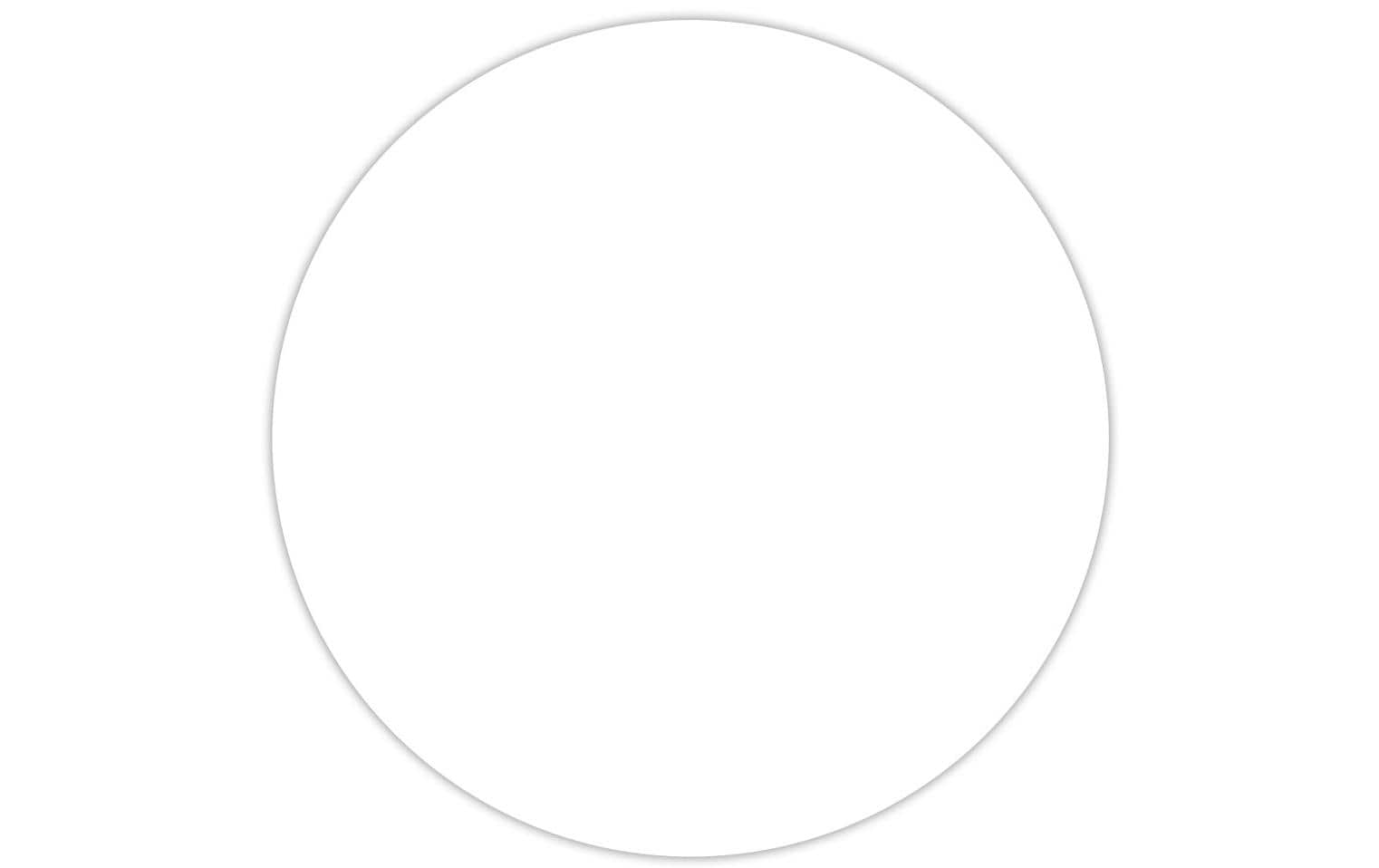 URSUS Zeichenkacheln Kreis – 9 × 9 cm – 290 g/m² – 25 Kacheln – weiss