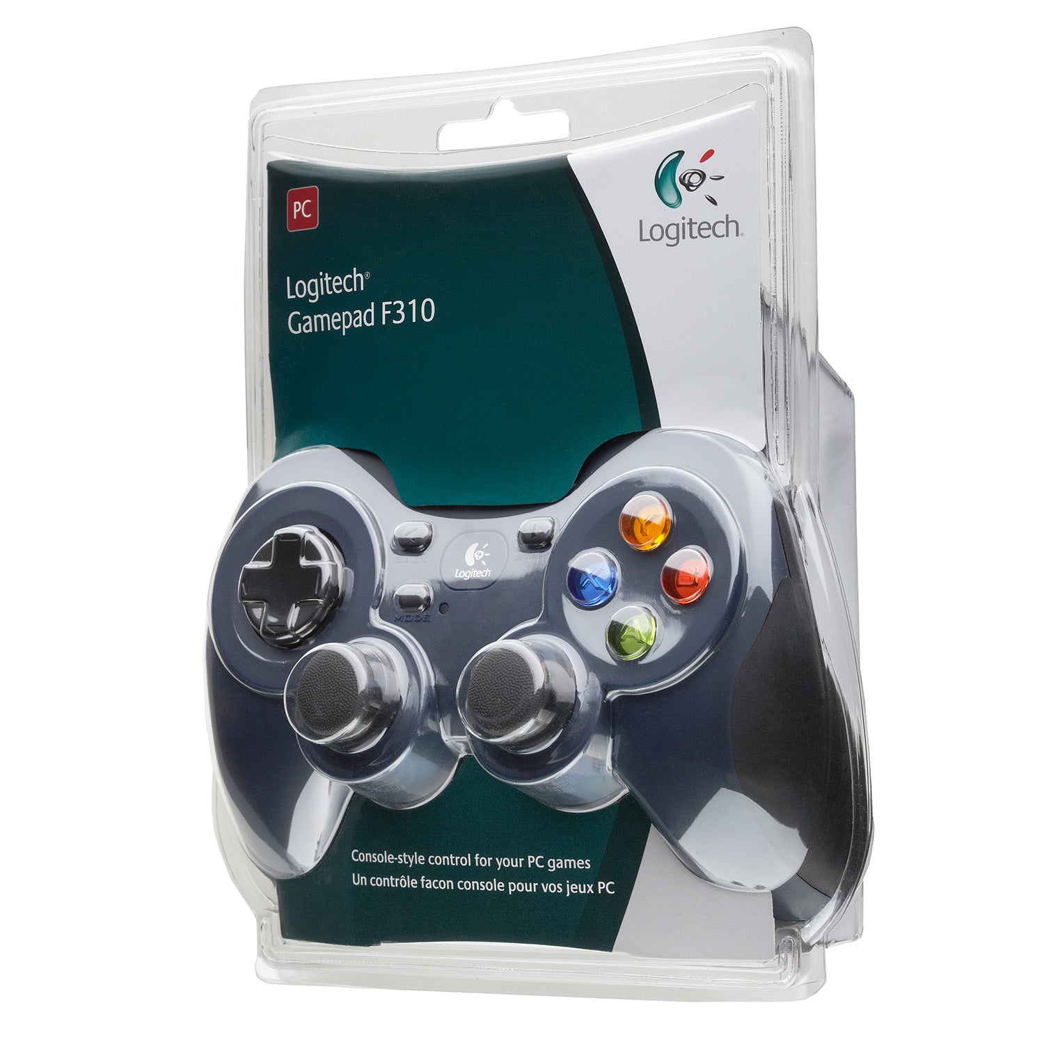 Logitech G F310 – Gamepad – USB (kabelgebunden), Vibration & analoge Sticks, für PC, Schwarz