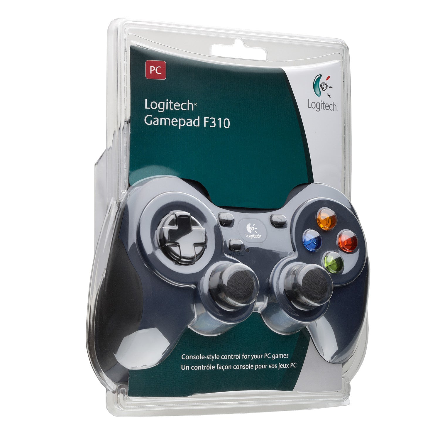 Logitech G F310 – Gamepad – USB (kabelgebunden), Vibration & analoge Sticks, für PC, Schwarz