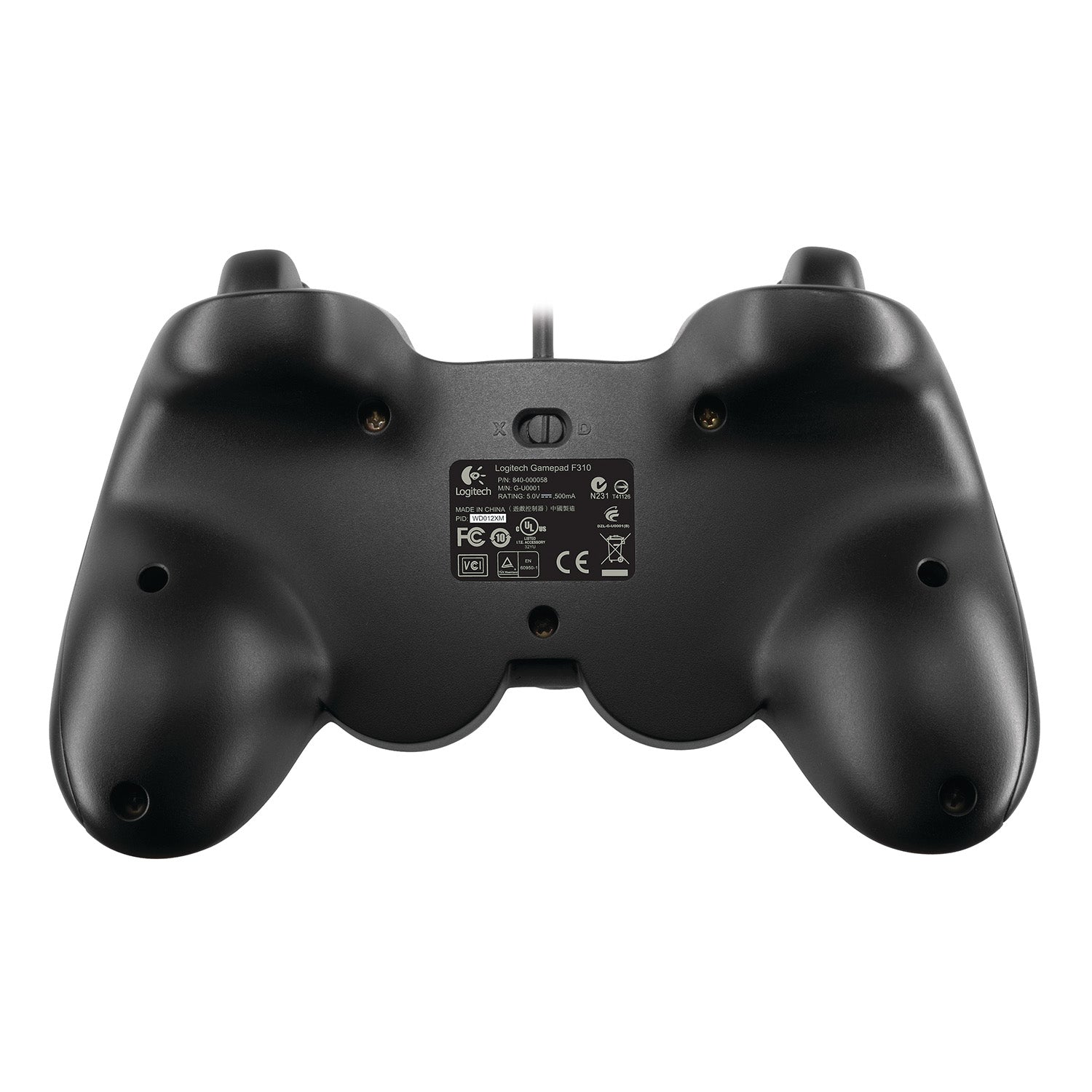 Logitech G F310 – Gamepad – USB (kabelgebunden), Vibration & analoge Sticks, für PC, Schwarz